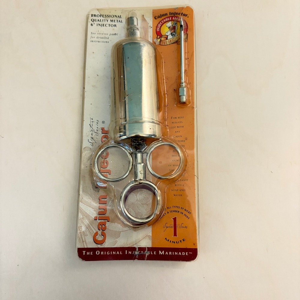 Cajun Meat Injector Reece Williams Signature Series NEW Vintage Professional BBQ